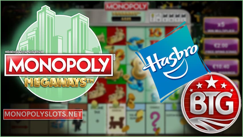 Hasbro and Big Time Gaming have created the Monopoly Megaways slot machine pictured.