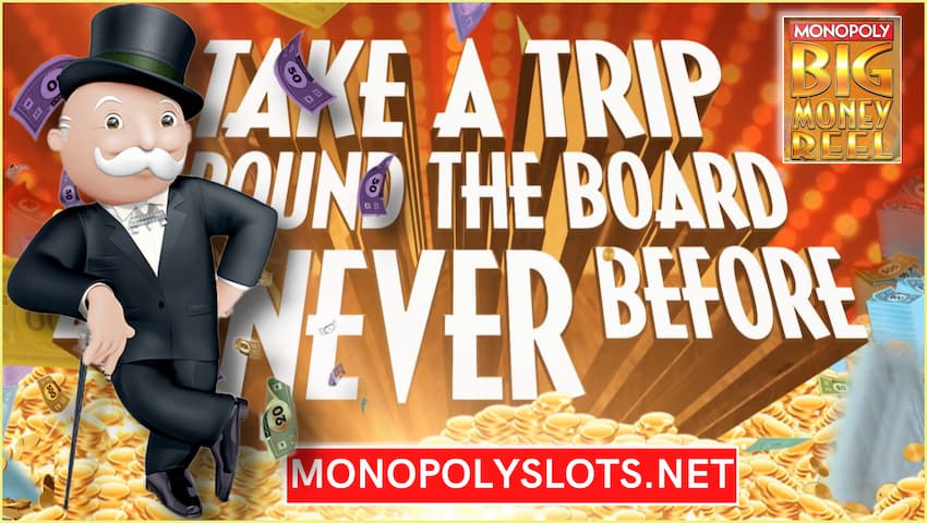 Прочетете ревюто на Monopoly Big Money Reel слот в Monopolyslots.net с изобразено.