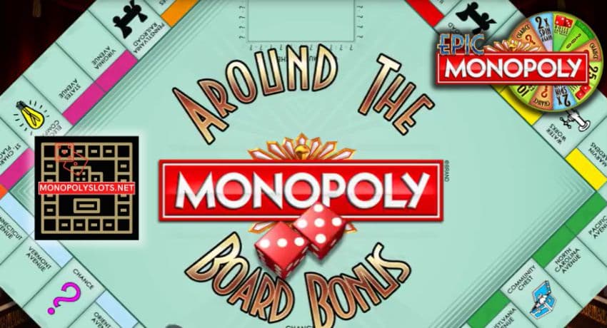 Play as one of the classic Monopoly tokens and roll the dice to earn big payouts in Epic Monopoly pictured.